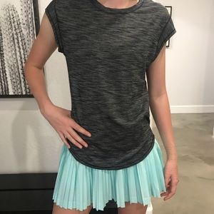 Lululemon Lost in Pace Short Sleeve Tee gray shirt